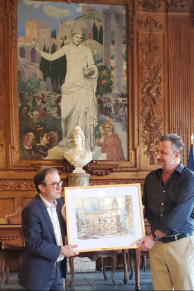 William Welch watercolor “Ville de Arles” donated to City of Arles, France