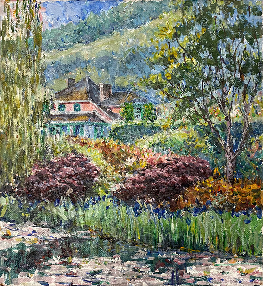 Magnificent Monet’s Jardin (12 x 12, Acrylic, 2015) – William Welch ...