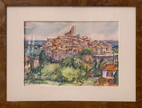 Cluster Dwellings With A View (Watercolor, 17 x 13)