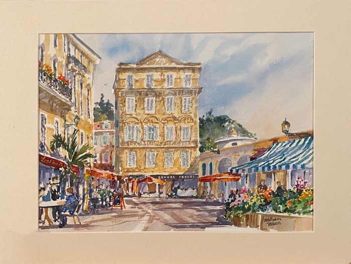 Matisse Studio Flower Market Old Nice (Watercolor, 14 x 18)