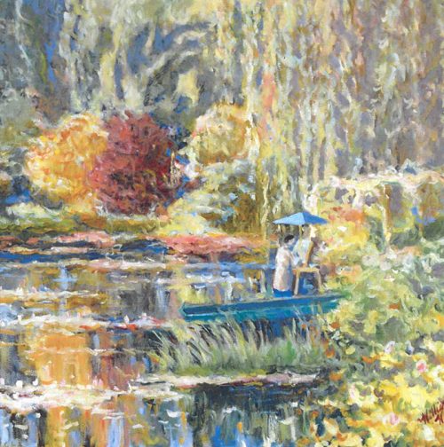 Painter in the Pond